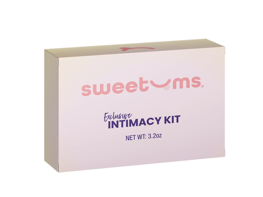 Box of sweetoms Exclusive Intimacy Kit on a white background