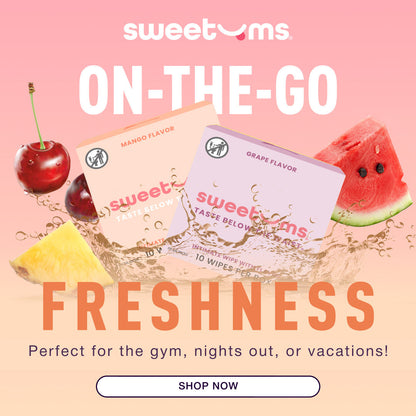 sweetums flavored intimate wipes